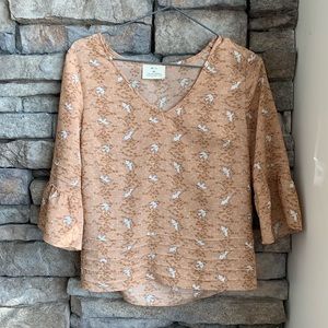 Urban Outfitters | silk dove printed top